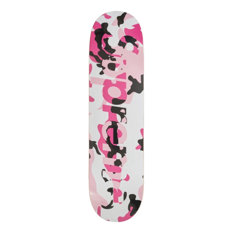 Supreme Camo Logo Skateboard Deck Pink Camo