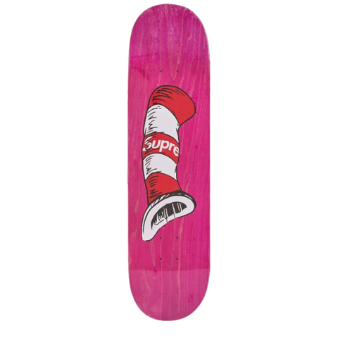 Supreme Cat in the Hat Skateboard Deck Pink