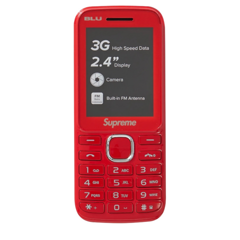 Supreme BLU Burner Phone Red