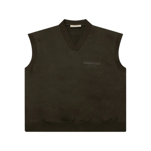 Essentials Women’s Off-Black V-neck Vest