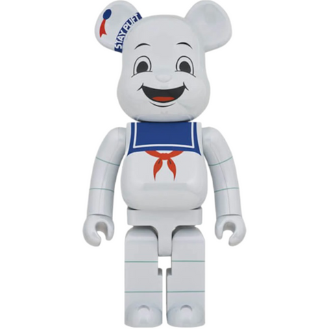 Bearbrick Stay Puft Marshmallow Man 1000% White Chrome Ver.