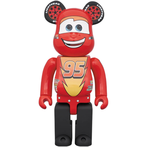 Bearbrick x Disney Pixar Lightning McQueen 1000% Red