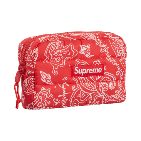 Supreme Puffer Pouch Red Paisley