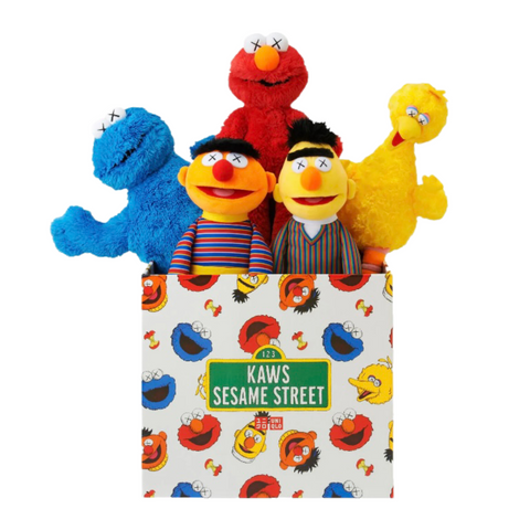 KAWS Sesame Street Uniqlo Plush Toy Complete Box Set Multi