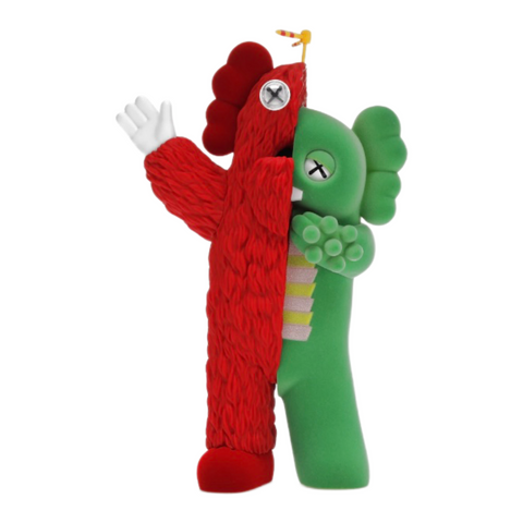 KAWS KACHAMUKKU Vinyl Figure Green/Red